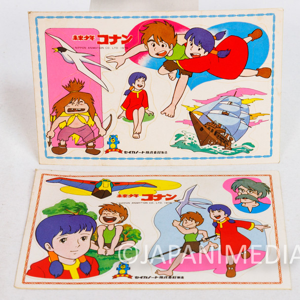 Future Boy Conan Vintage Sticker Sheet 2pc Set Hayao Miyazaki Japan Japanimedia Store Front