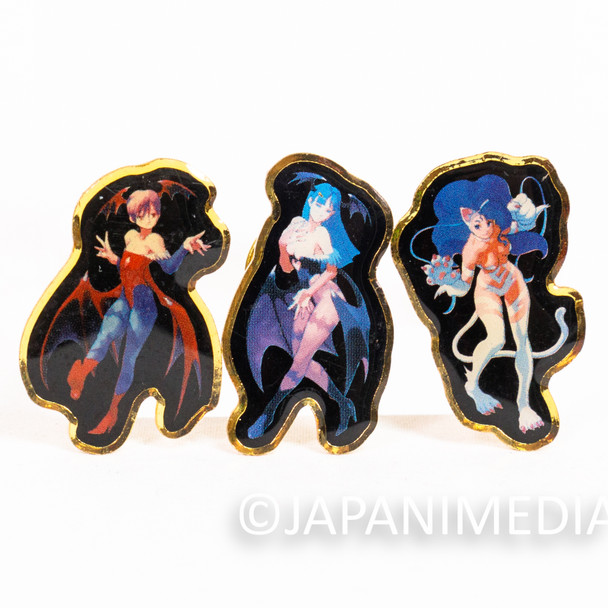 Darkstalkers Vampire Savior Metal Pins Set Morrigan Felicia Lilith Japan | Japanimedia Store Front