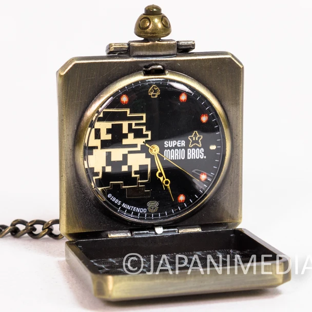 Super Mario Bros. Hatena Block Pocket Watch Dot Mario Ver. Japan - Japanimedia Store Front