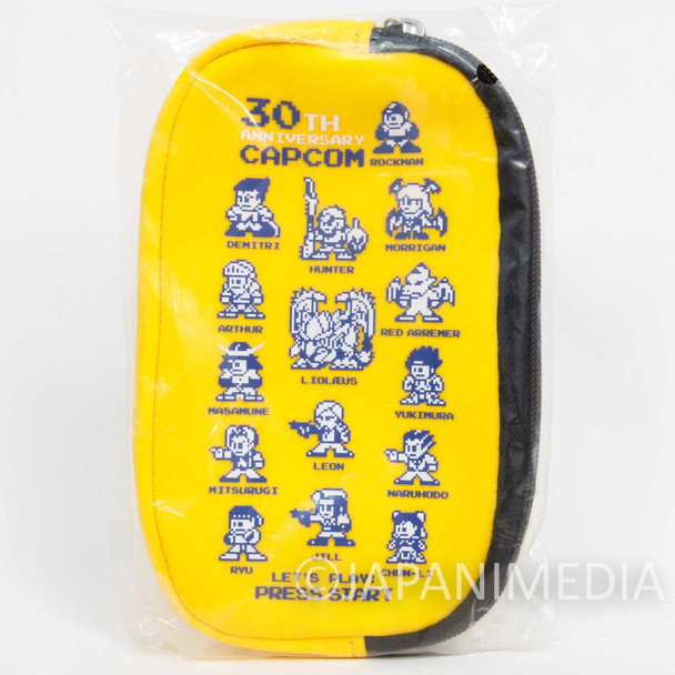 Capcom Character Design 30th Mini Pouch Case Rockman Morrigan JAPAN ANIME GAME Japanimedia Store FRONT