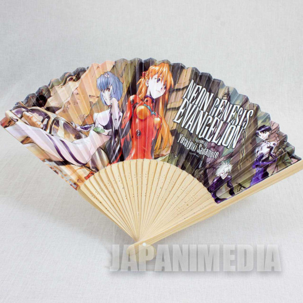 Evangelion Rei Ayanami Asuka Langley Folding Fan Japanese Sensu JAPAN ANIME 2 Japanimedia Store FRONT