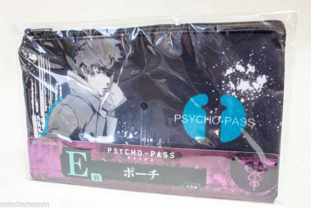 Psycho-Pass Shinya Kogami Shogo Makishima Pouch Mini Bag Taito Kuji JAPAN ANIME Japanimedia Store FRONT