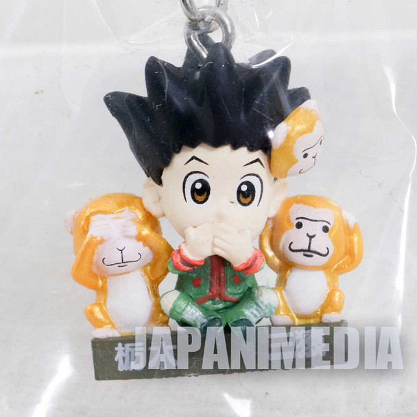 HUNTER x HUNTER Gon Freecss Figure Mobile Strap Three Monkeys Ver. JAPAN ANIME MANGA Japanimedia Store FRONT