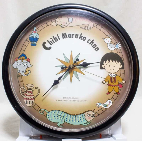 RARE! Chibi Maruko Chan Wall Clock 14 inch JAPAN ANIME MANGA Japanimedia Store FRONT