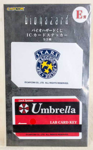 RESIDENT EVIL Biohazard Card Type Sticker Set Capcom 1 JAPAN GAME Japanimedia Store FRONT