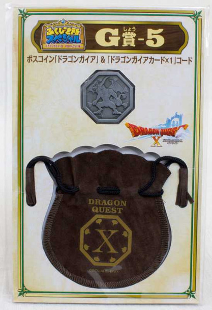 Dragon Quest Boss Coin Dragon Gaia +Drawstring Bag SQUARE ENIX JAPAN Japanimedia Store FRONT