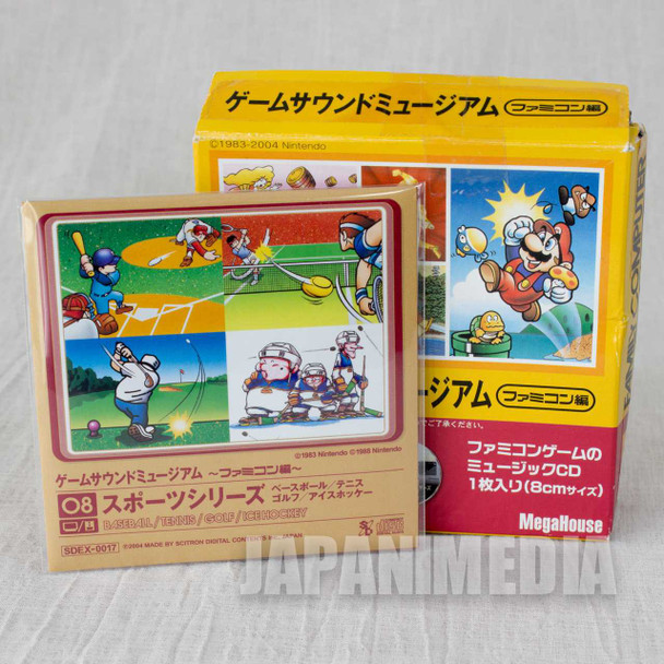 Sports Series Tennis Golf Game Sound Museum Nintendo Music 8cm CD JAPAN FAMICOM Japanimedia Store FRONT