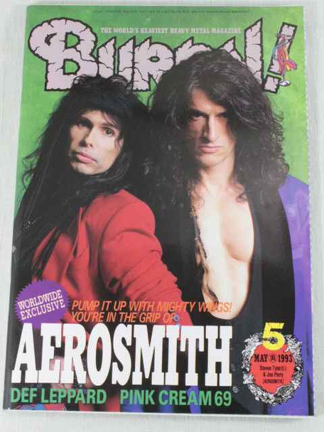 1993/05 BURRN! Japan Rock Magazine AEROSMITH/DEF LEPPARD/BON JOVI/ARCADE Japanimedia Store FRONT