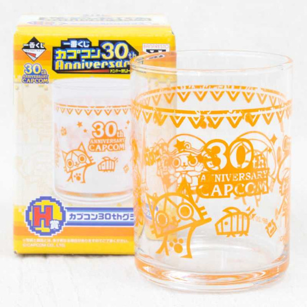 Capcom 30th Anniversary Glass Monster Hunter Ver. [Felyne] JAPAN GAME Japanimedia Store FRONT