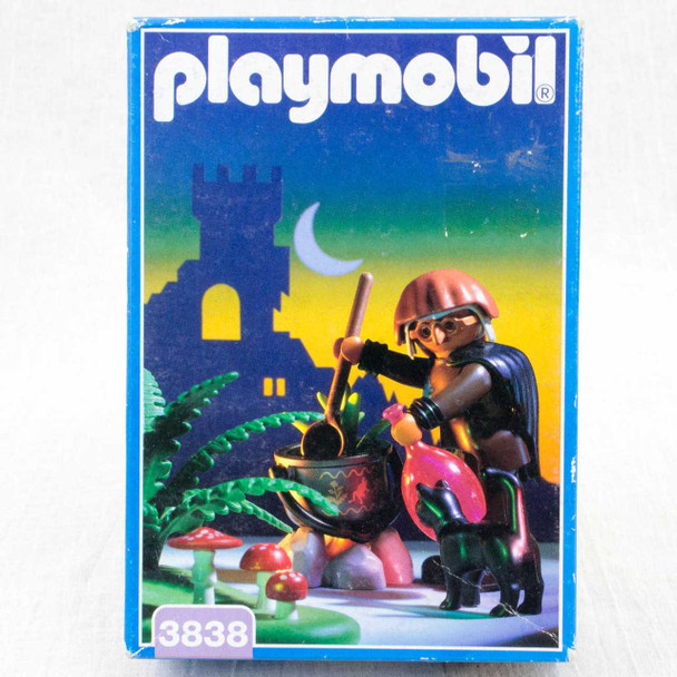RARE! PLAYMOBIL 3838 Forest Witch Sorcerer Cauldron Magic Potion Set Japanimedia Store FRONT