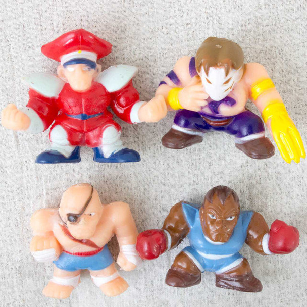 Set of 4 Street Fighter 2 Mini Figure VEGA SAGAT BISON BALROG Capcom JAPAN GAME Japanimedia Store FRONT