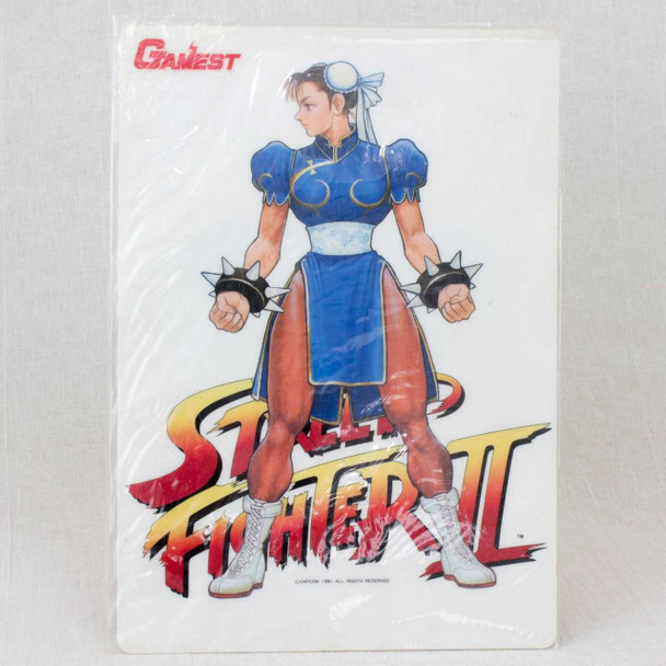 Street Fighter 2 Chun-Li Plastic Pencil Board Pad Shitajiki JAPAN CAPCOM Japanimedia Store FRONT