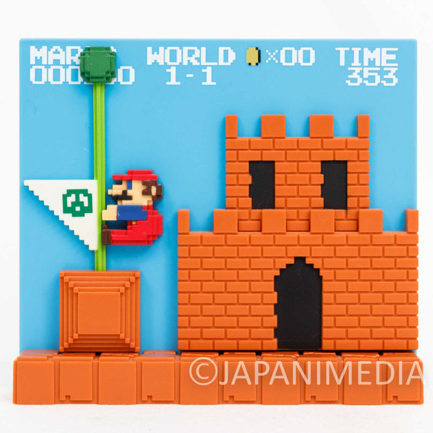 Super Mario Bros. Stage Figure 1-1 Castle Nintendo Dotgraphics / JAPAN NES Japanimedia Store FRONT