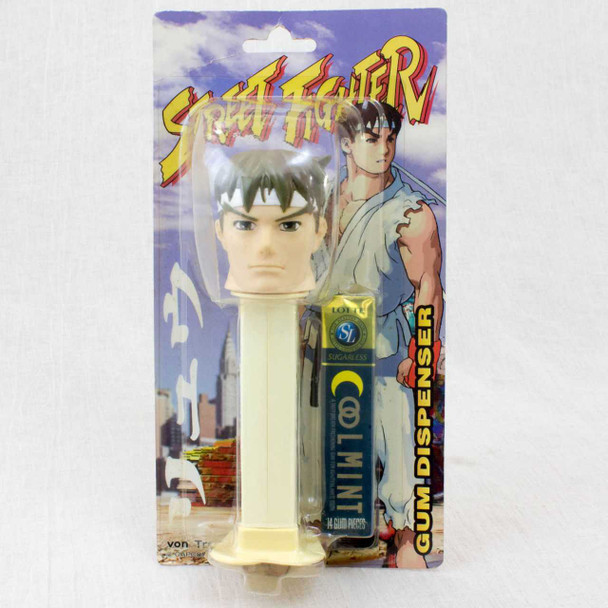 Retro RARE! Street Fighter II RYU Gum Dispenser 6" Figure JAPAN GAME PEZ Japanimedia Store FRONT
