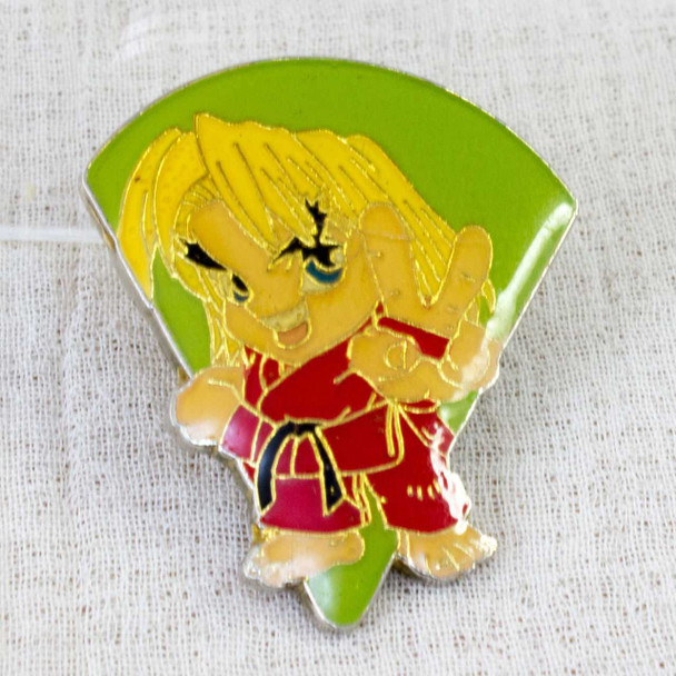 Street Fighter 2 Metal Pins Badge Ken Capcom Character JAPAN GAME Japanimedia Store FRONT