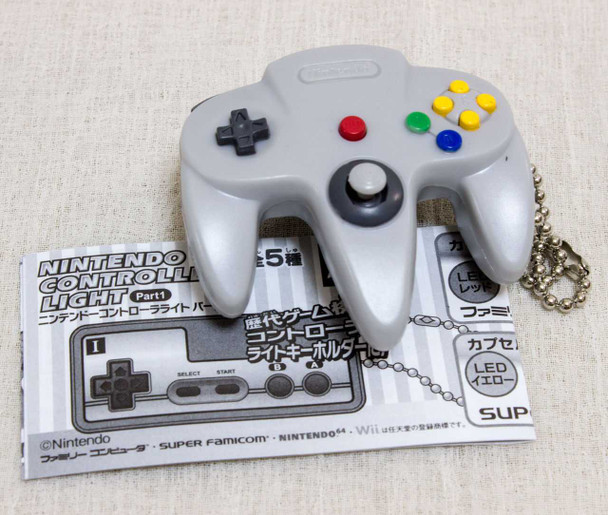 Nintendo Game Controller LED Light Figure Key Chain Nintendo 64 JAPAN GAME Japanimedia Store FRONT