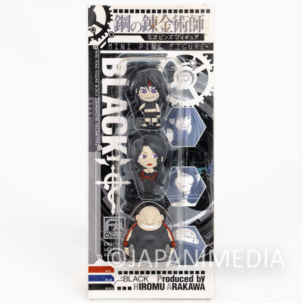 FullMetal Alchemist Envy Lust Gluttony Mini Pins Figure JAPAN Japanimedia Store FRONT