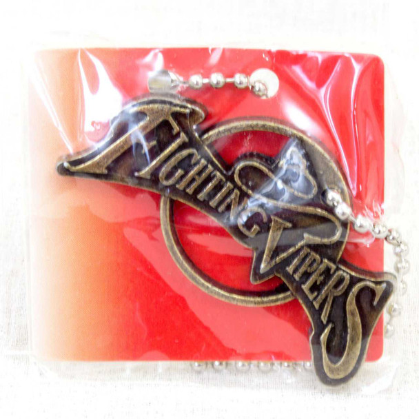 SEGA Logo Metal Plate Ball Chain Fighting Vipers Gold JAPAN GAME Japanimedia Store FRONT