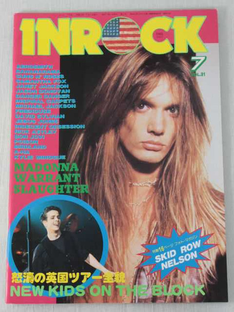 INROCK JAPAN Magazine JUL/1991 SKID ROW/MADONNA/INDECENT OBSESSION/DEBBIE GIBSON Japanimedia Store FRONT