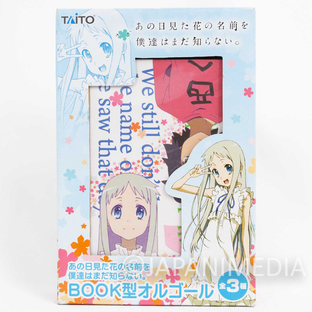 Anohana Book type Music Box " Aoi Shiori " Flower We Saw That Day Taito JAPAN Japanimedia Store FRONT