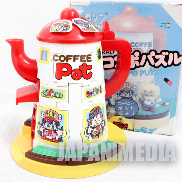 [JUNK ITEM/Damaged] Retro Dr. Slump Arale Chan Coffee Pot House Figure Penguin Village Japanimedia Store FRONT
