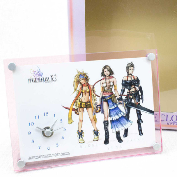 Final Fantasy X-2 Picture Clock Yuna Rikku Paine / JAPAN GAME SQUARE ENIX Japanimedia Store FRONT