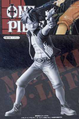 ONE PIECE Monkey D Luffy Three Gunman Monochrome Ver.1.5 D.P.C.F Figure JAPAN ANIME Japanimedia Store FRONT