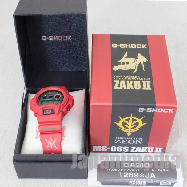 Gundam 30th Anniversary MS-06S ZAKU II Char Model CASIO G-SHOCK JAPAN ANIME Japanimedia Store FRONT