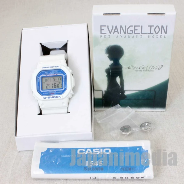 Evangelion Rei Ayanami Model Limited CASIO G-SHOCK DW-5600VT JAPAN ANIME Japanimedia Store FRONT