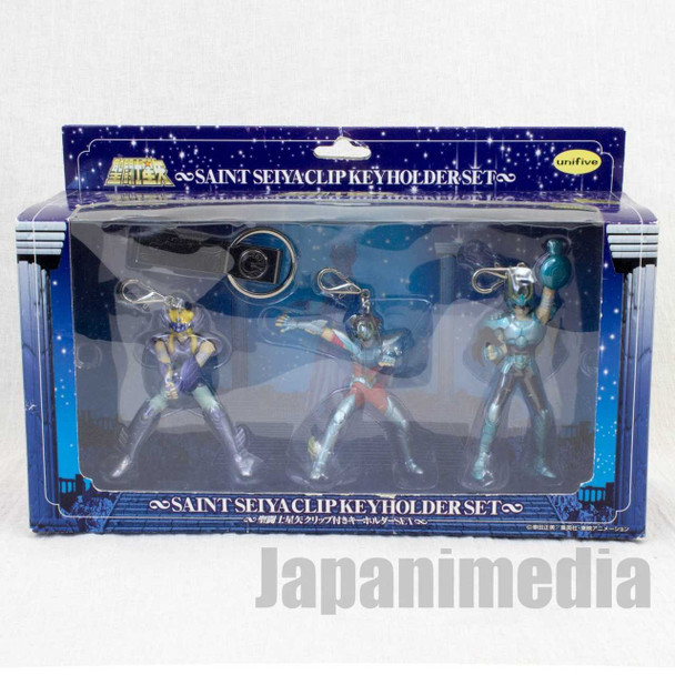 Saint Seiya Figure Keyholder 3pc Set Pegasus Seiya Dragon Shiryu Cygnus Hyoga Japanimedia Store