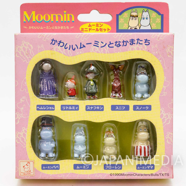 RARE Moomin Characters Miniature Figure Mini Doll 9pc Set Sunlike JAPAN Japanimedia Store FRONT