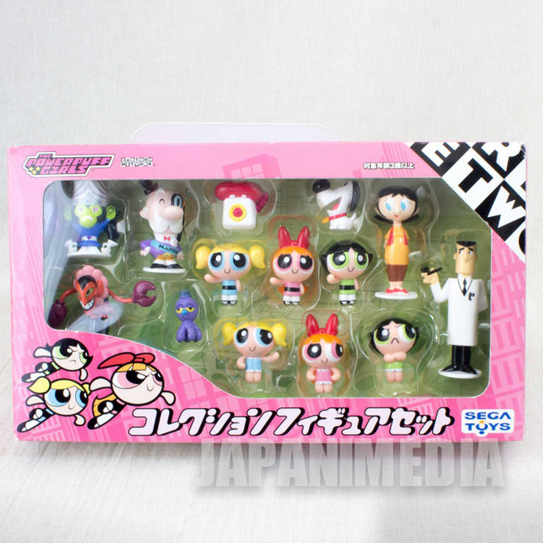 Powerpuff Girls Collection Figure Set 14pc SEGA Toys Cartoon Network JAPAN ANIME Japanimedia Store FRONT