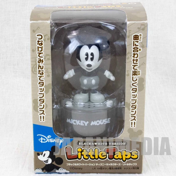 Disney Characters Mickey Mouse Monochrome Ver. Little Taps Sound Toy Figure Japanimedia Store