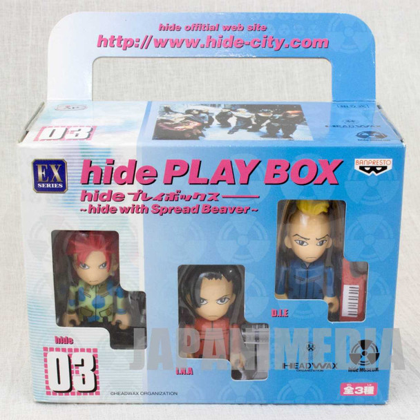 hide with Spread Beaver Mini Figure 3pc Set Play Box 03 J-Rock X-JAPAN Japanimedia Store