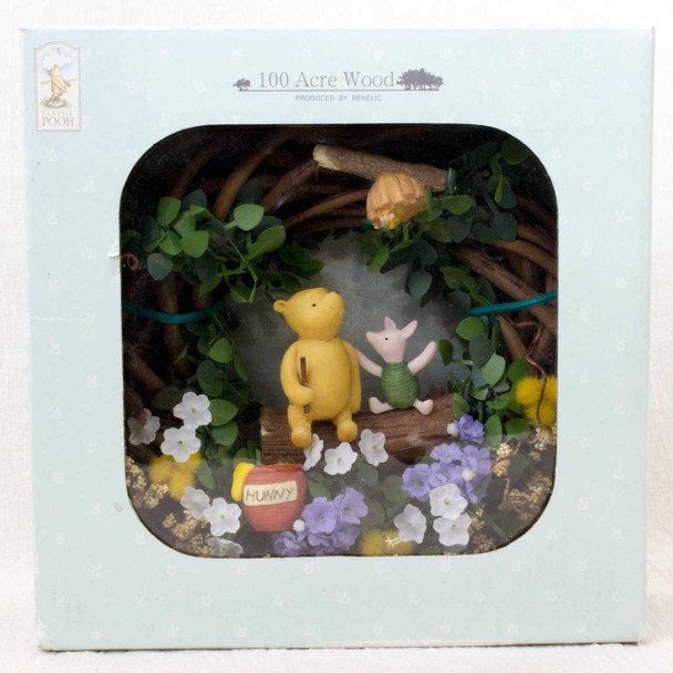 RARE!! Winnie the Pooh Classic Pooh & Piglet Mini Figure Wreath Benelic JAPAN Japanimedia Store