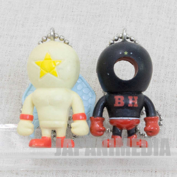 Kinnikuman Blackhole + Pentagon Set Panson Works Mini Figure Ballchain JAPAN Japanimedia Store FRONT