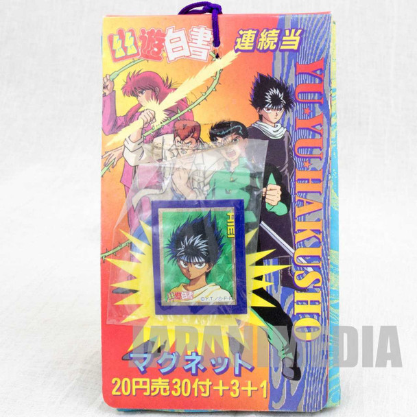 Retro RARE! Yu Yu Hakusho Magnet Sheet 34pc set Amada 1994 JAPAN ANIME 2 Japanimedia Store FRONT