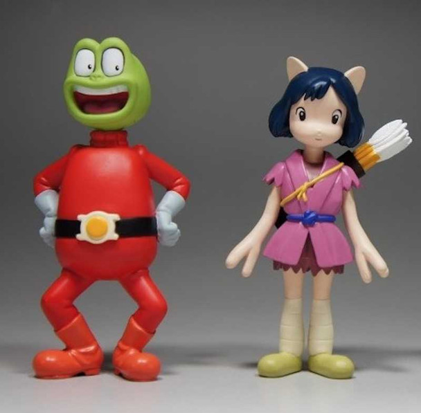 Space Ship Sagittarius Rana & Princess Parubara Figure + Spaceship Parts JAPAN Japanimedia Store FRONT