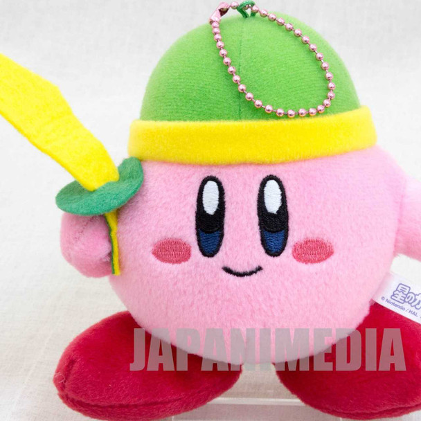 Kirby Super Star Sword Kirby Plush Doll Ballchain Banpresto JAPAN GAME NINTNEDO 2 Japanimedia Store FRONT