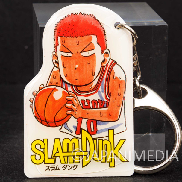 Retro RARE! Slam Dunk Sakuragi Hanamichi Metal Plate Keychain JAPAN ANIME JUMP Japanimedia Store FRONT