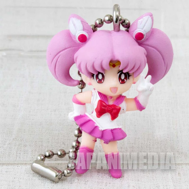 Sailor Moon Sailor Chibi Moon (Chibiusa) Sailor Swing 3 Figure Ballchain JAPAN ANIME MANGA Japanimedia Store FRONT