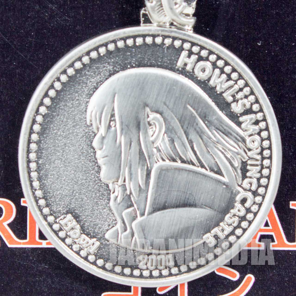 Howl's Moving Castle Howl & Sophie Metal Coin w/Chain Ghibli JAPAN Japanimedia Store FRONT