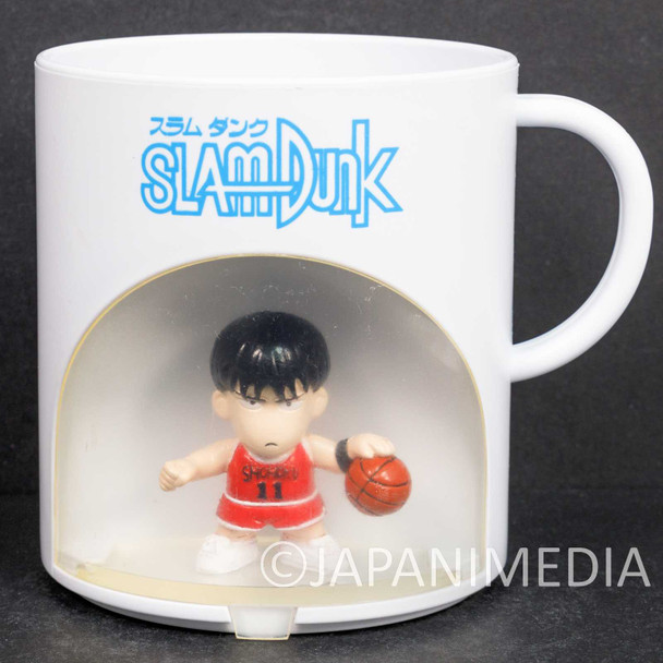 SLAM DUNK Kaede Rukawa Team Shohoku #11 Figure in Plastic Mug Banpresto JAPAN Japanimedia Store FRONT