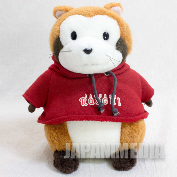 Rascal the Raccoon Red Hoodie Hokkaido Limited Plush Doll Figure JAPAN ANIME Japanimedia Store FRONT