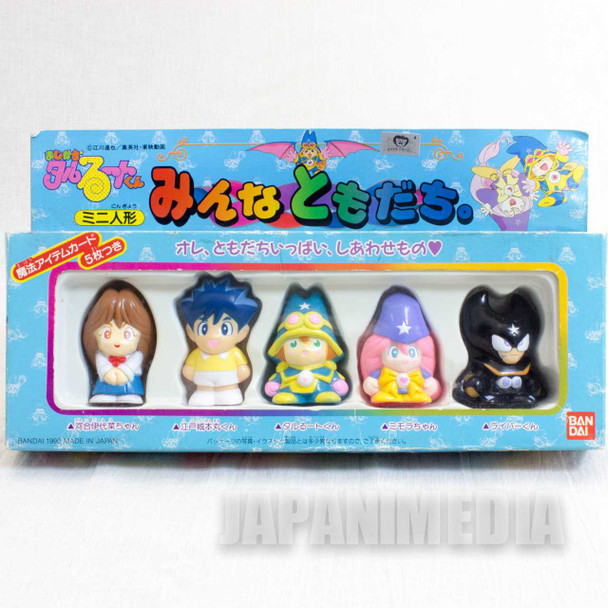 Retro RARE Magical Taruruto Kun Mini Finger Doll Figure 5pc Set BANDAI JAPAN Japanimedia Store FRONT