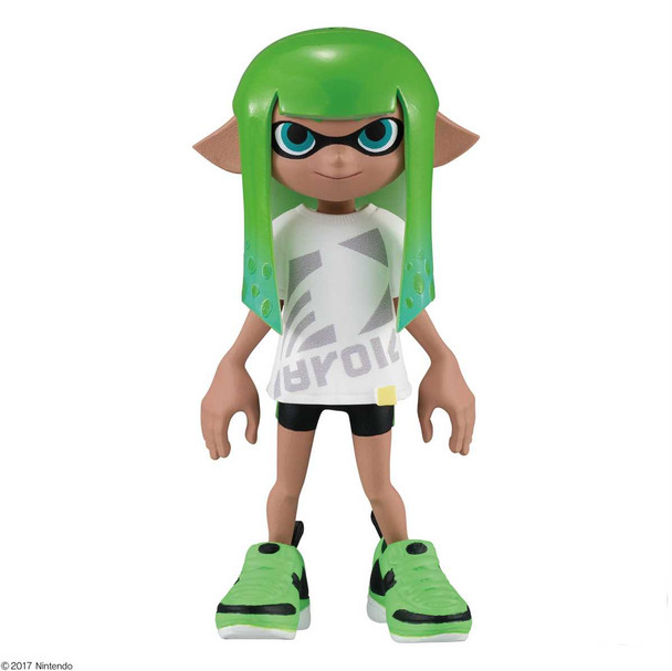 Splatoon 2 Dress-up Figure Gear Collection 3 Squid GIRL [1 : Neon green] JAPAN Nintendo Switch Japanimedia Store FRONT