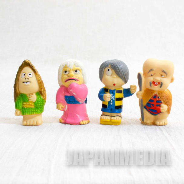 Retro RARE GeGeGe no Kitaro Finger Doll 4pc Set Konaki-Jijii Sunakake-Babaa Japanimedia Store FRONT