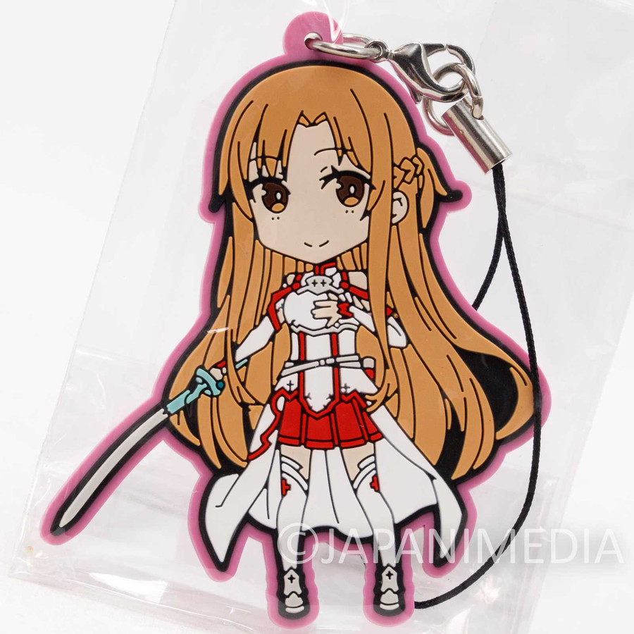 Sword Art Online SAO Asuna Mascot Rubber Strap Kadokawa JAPAN ANIME ...