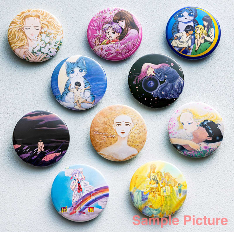 Please Save My Earth Metal Can Badge Pins 10pc Complete Set Japanimedia ...