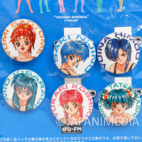 Tokimeki Can Badge Pins 6pc Set KONAMI Club Caravan '97 Summer